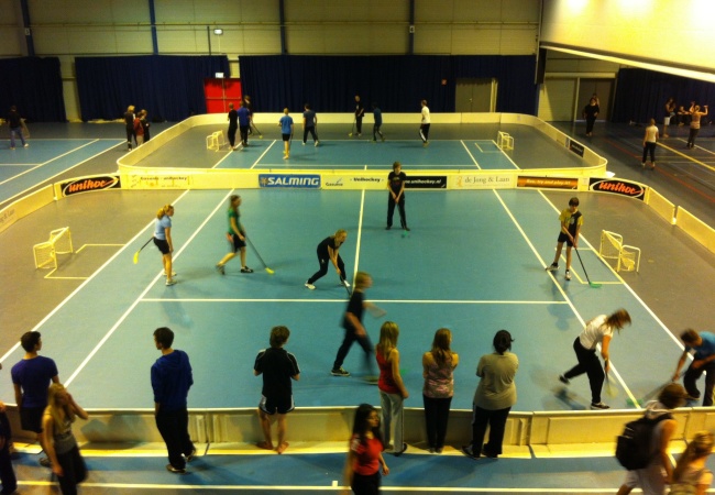 Floorball, een populaire schoolsport