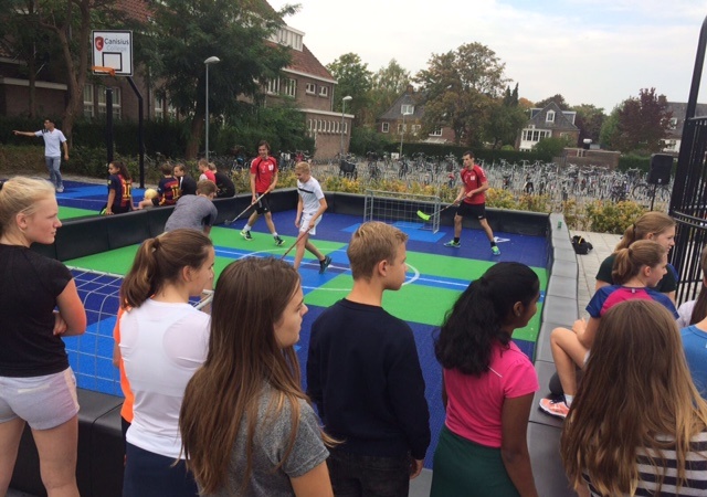 Multicourt floorball Canisius College Nijmegen